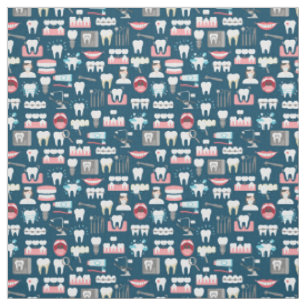 Dental Clinic Kantoor Pattern Stof