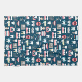 Dental Clinic Kantoor Pattern Theedoek (Horizontaal)