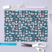 Dental Clinic Kantoor Pattern Tissuepapier (Craft)
