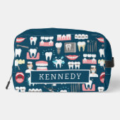 Dental Clinic Kantoor Pattern Toilettasje (Achterkant)