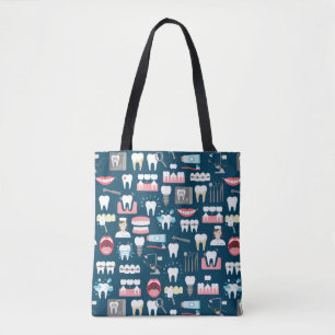 Dental Clinic Kantoor Pattern Tote Bag