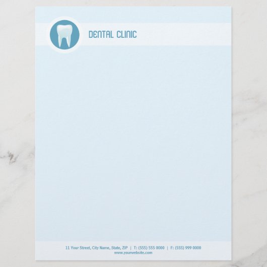 Dental Clinic letterhead Briefhoofd Ontwerp (Voorkant)