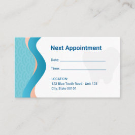 Dental Clinic Tandarts Afspraak Visitekaartje Afsprakenkaartje