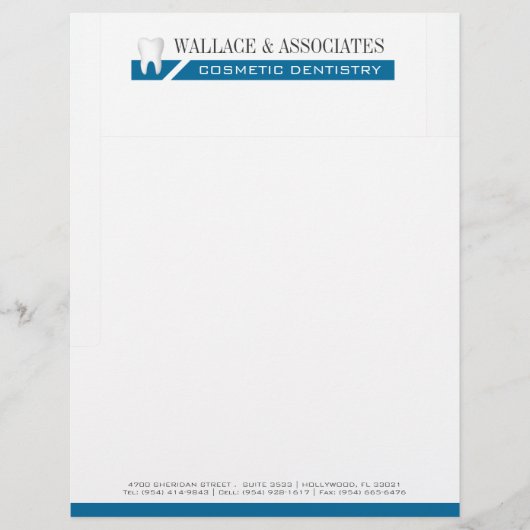 Dental Company Letterhead Custom Briefhoofd (Voorkant)