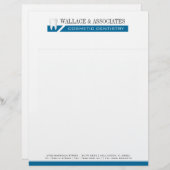 Dental Company Letterhead Custom Briefhoofd (Voorkant / Achterkant)