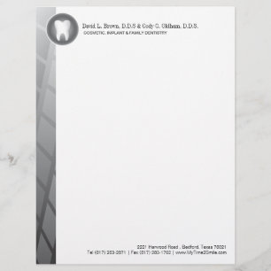 Dental Company Letterhead Custom Briefhoofd