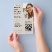 Dental Cosmetic Aesthetic Dentist Sand Minimal Flyer (Hand)