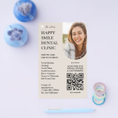 Dental Cosmetic Aesthetic Dentist Sand Minimal Flyer (Enkel)