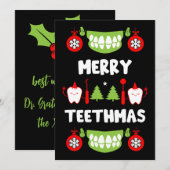 Dental Doctor Xmas Feestdagenkaart (Voorkant / Achterkant)
