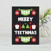 Dental Doctor Xmas Feestdagenkaart (Staand voorkant)