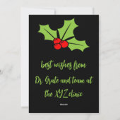 Dental Doctor Xmas Feestdagenkaart (Achterkant)