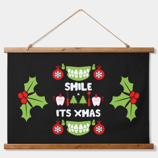 Dental Doctor Xmas Hangend Wandkleed (Voorkant)