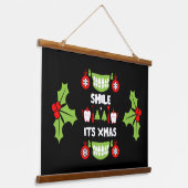 Dental Doctor Xmas Hangend Wandkleed (Gebogen)