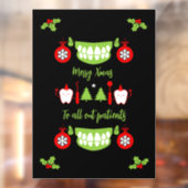 Dental Doctor Xmas Raamsticker (Vel 2)