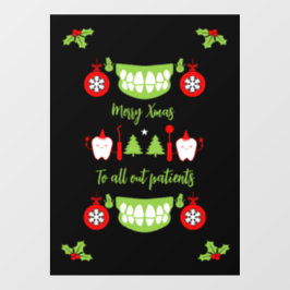 Dental Doctor Xmas Raamsticker
