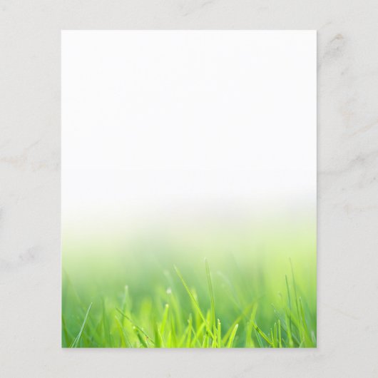 Dental Elegant Fresh Green Grass Flyer (Achterkant)