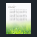 Dental Elegant Fresh Green Grass Flyer<br><div class="desc">Elegant Fresh Green Grass Flyers.</div>