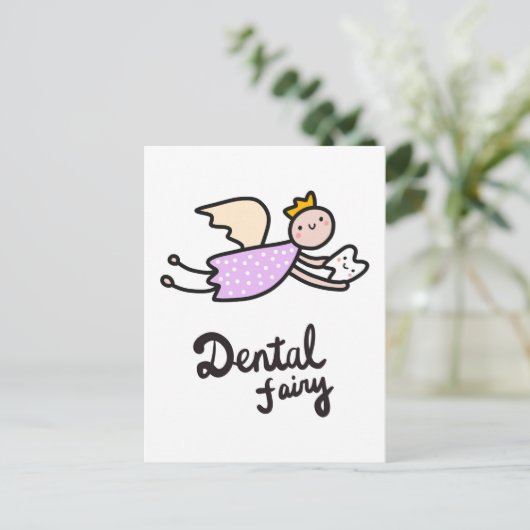 Dental Fairy Briefkaart (Staand voorkant)