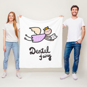 Dental Fairy Fleece Deken