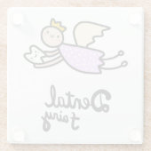 Dental Fairy Glazen Onderzetter (Achterkant)