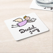 Dental Fairy Kartonnen Onderzetters (Schuin)