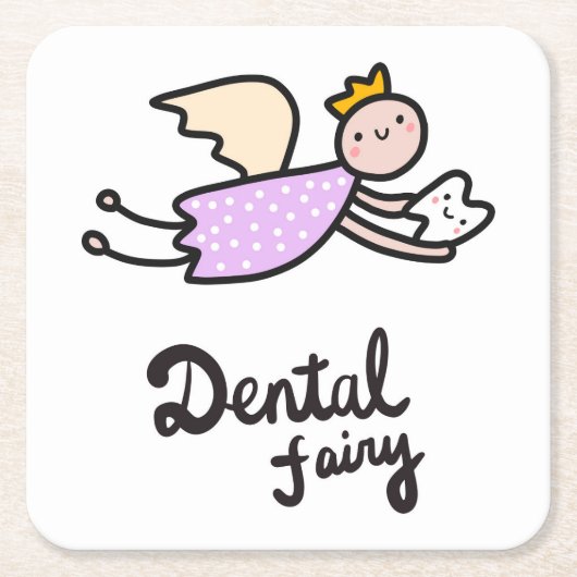 Dental Fairy Kartonnen Onderzetters (Voorkant)