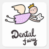 Dental Fairy Vierkante Sticker (Voorkant)