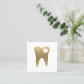 Dental Gold Teeth Visitekaartje (Staand voorkant)