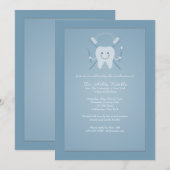 Dental Health Afstuderen Uitnodiging (Voorkant / Achterkant)