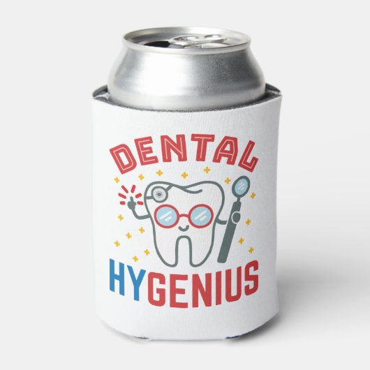 Dental Hygenius Hygienist RDH Funny Appreciation Blikjeskoeler (Blikje Voorkant)