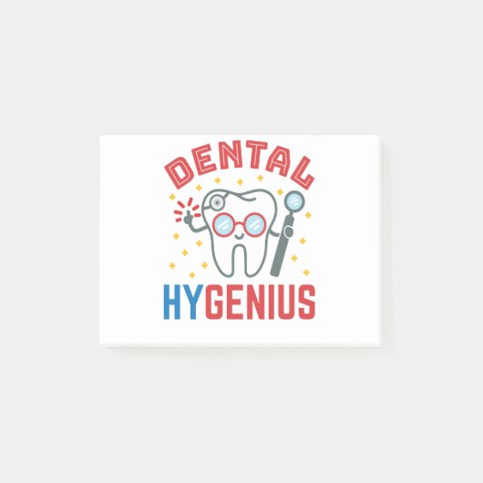 Dental Hygenius Hygienist RDH Funny Appreciation Post-it® Notes (Voorkant)