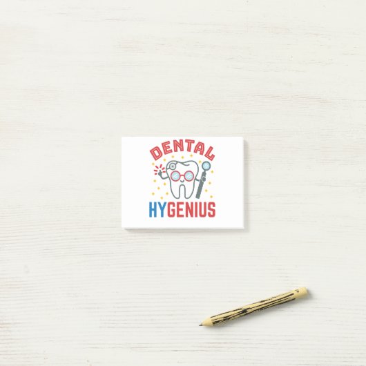 Dental Hygenius Hygienist RDH Funny Appreciation Post-it® Notes (Op bureau)