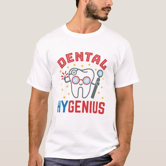 Dental Hygenius Hygienist RDH Funny Appreciation T-shirt (Voorkant)