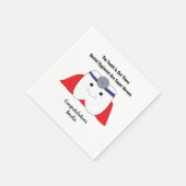 Dental Hygienist Afstuderen Super Hero Personalise Servet (Hoek)