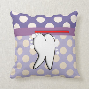 Dental Hygienist Big Tooth Pillow Kussen