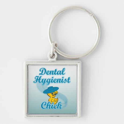 Dental Hygienist Chick #3 Sleutelhanger (Voorkant)