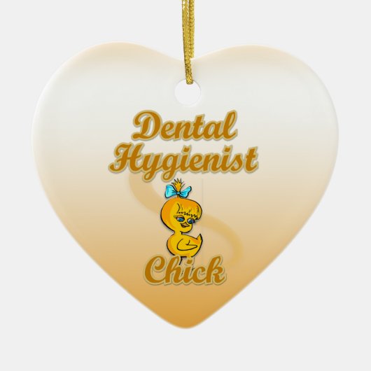 Dental Hygienist Chick Keramisch Ornament (Voorkant)