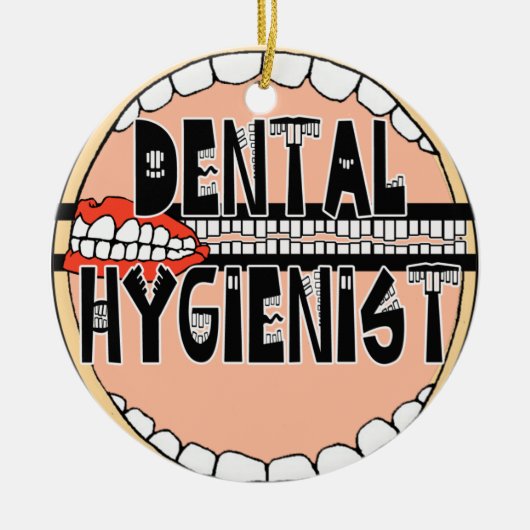DENTAL HYGIENIST CHRISTMAS ORNAMENT - FUNNY (Voorkant)