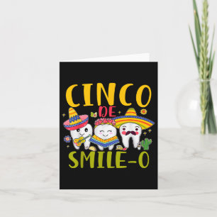 Dental Hygienist Cinco de Smile o Cinco de Mayo Kaart