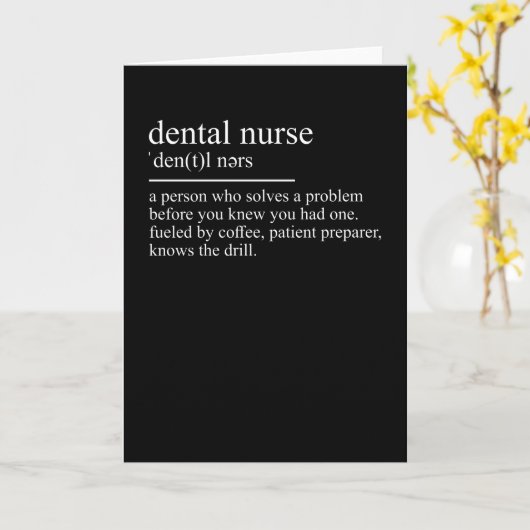 Dental Hygienist Definitie Zfa Stomatoloog Kaart (Gele Bloem)