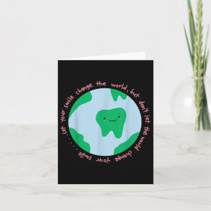 Dental Hygienist Earth Day Planet Jubileum Orth Kaart