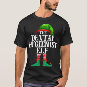Dental Hygienist Elf Matching Family Kerstmis T-shirt