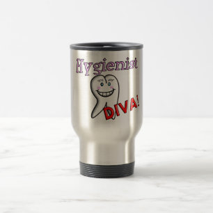Dental Hygienist Gifts "Hygienist DIVA!" Reisbeker