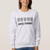 Dental Hygienist Leopard Print Teeth Trui (Voorkant)