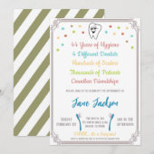 Dental Hygienist Pensioen Celebration uitnodiging (Voorkant / Achterkant)