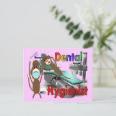 Dental Hygienist Sock Monkey-cadeautjes Briefkaart (Staand voorkant)