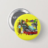 Dental Hygienist Sock Monkey-cadeautjes Ronde Button 5,7 Cm (Voorkant /achterkant)