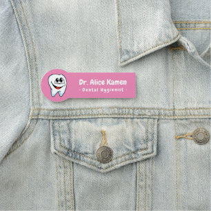 Dental Hygienist Teeth Logo Naamplaatje