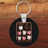 Dental Hygienist Valentine's Day Dentist Squad Too Sleutelhanger (Voorkant)