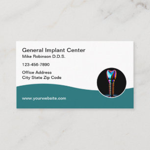 Dental Implants Thema Visitekaartjes